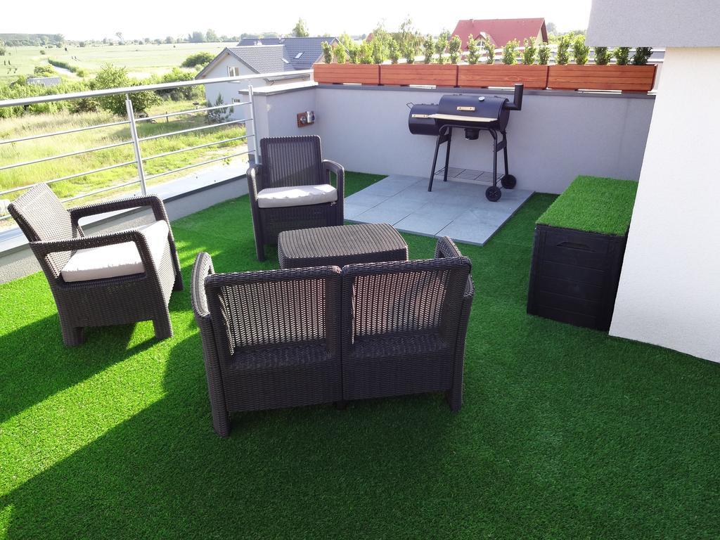 Bajkowa Plaza - Amber Apartment กดัญสก์ ภายนอก รูปภาพ